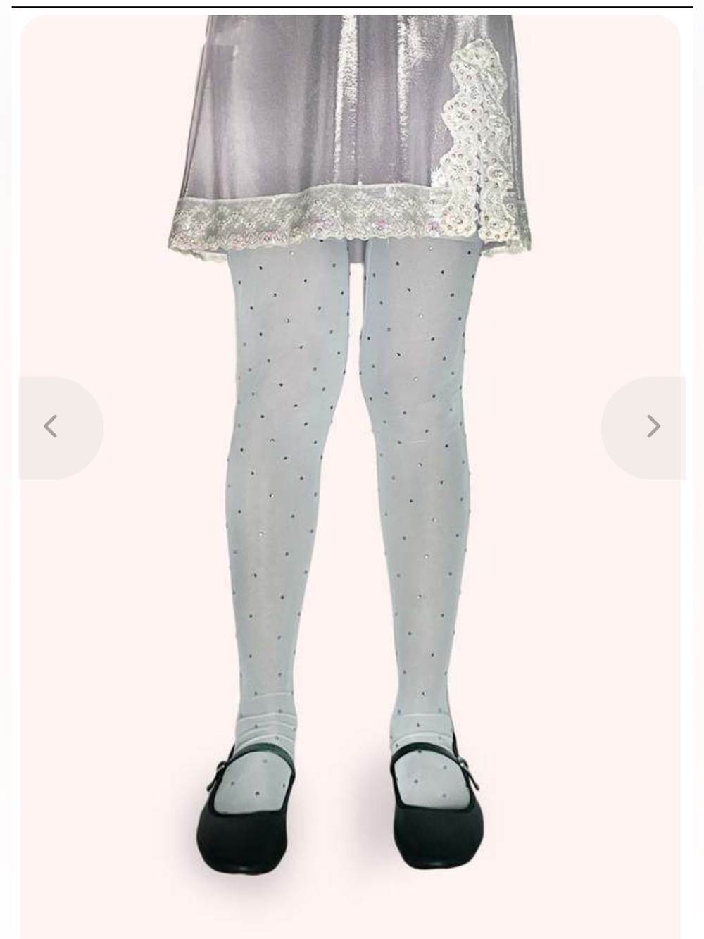 NWOT Anna Sui Baby Blue Rhinestone Tights